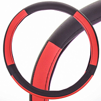 Оплетка SKYWAY Combo-3 M Черно/Красная экокожа